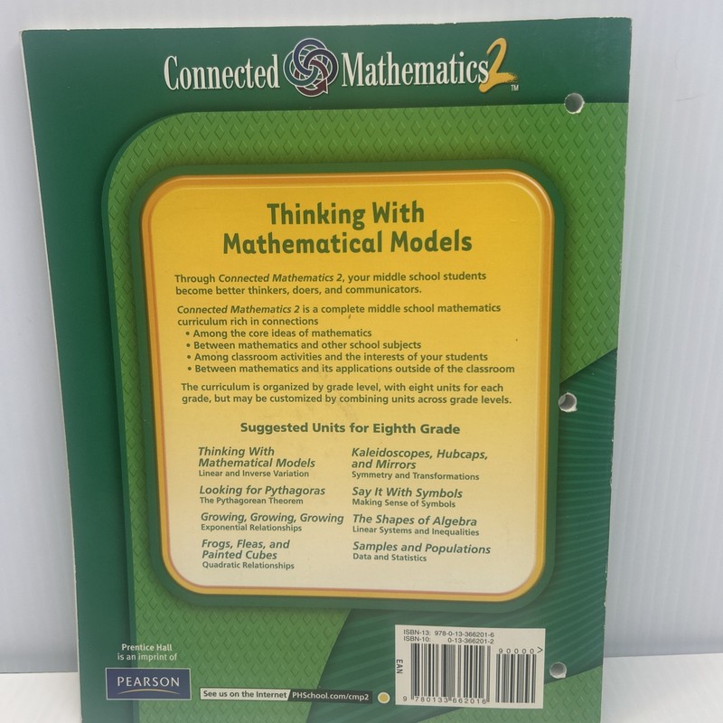 8th Grade Connected Mathematics 2 Teacher Guide Set Of 3 gallery