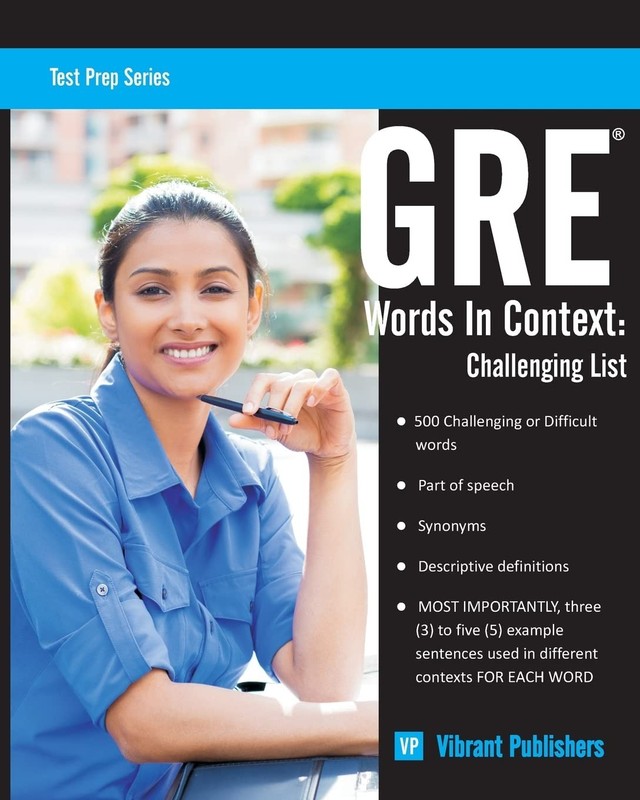 GRE Words In Context: Challenging List (Test Prep Series)