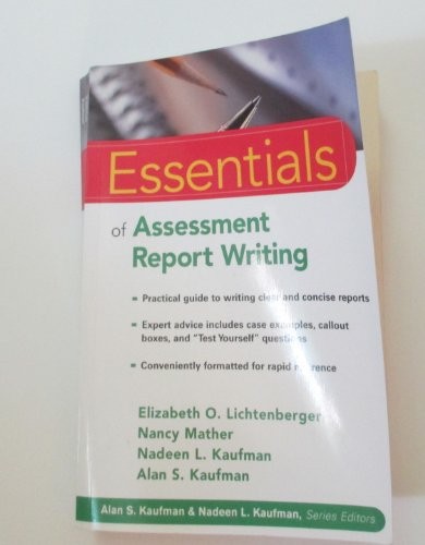 Essentials of Assessment Report Writing (Essent… by Kaufman, Alan S. Paperback