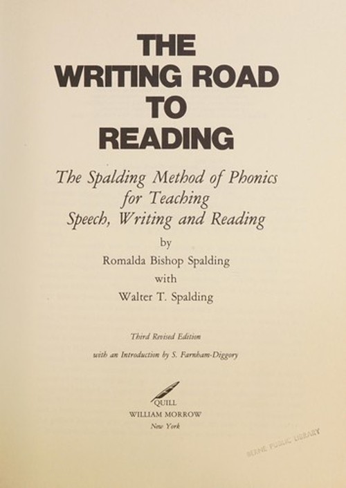 Writing Road to Reading 3rd Rev Ed Paperback