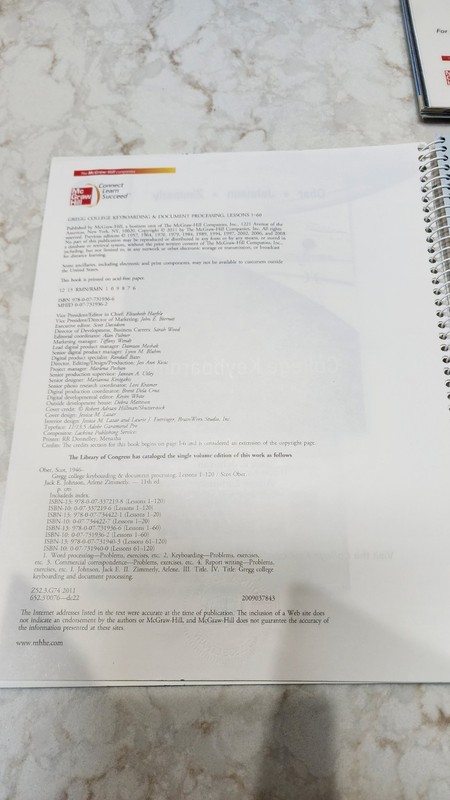 Gregg College keyboarding & document processing 11e lessons 1-60, 61-120 Manual gallery