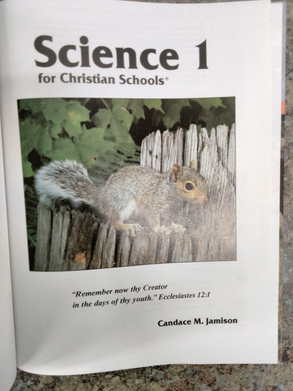 BJU Science 1 1991 Edition gallery