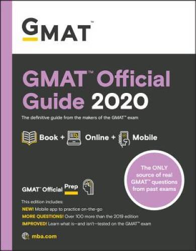 GMAT Official Guide 2020: Book + Online – Paperback – ACCEPTABLE