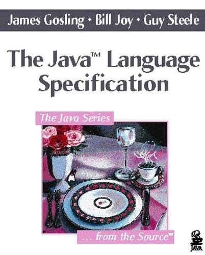The Java Language Specification (Java Series) by Steele Jr., Guy L. Hardback The