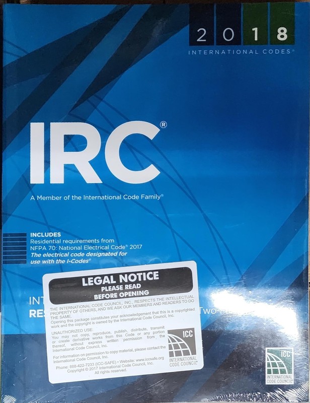 2018 INTERNATIONAL RESIDENTIAL CODE FOR ONE- AND TWO-FAMILY DWELLI… Jim Freder