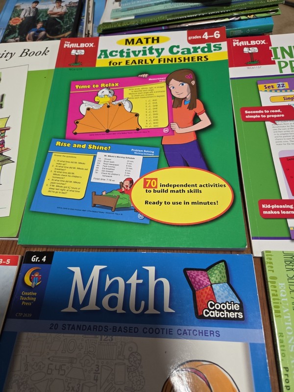 Assorted Math Activity Books, Set Of 6 (Plus A Language Arts Bonus!) gallery