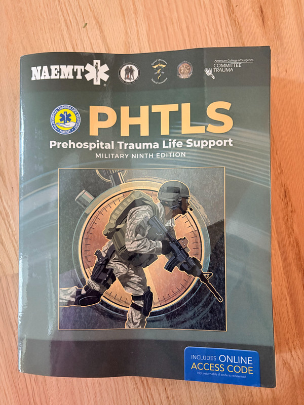 NAEMT PHTLS Prehospital Trauma Life Support Military 9th Ed