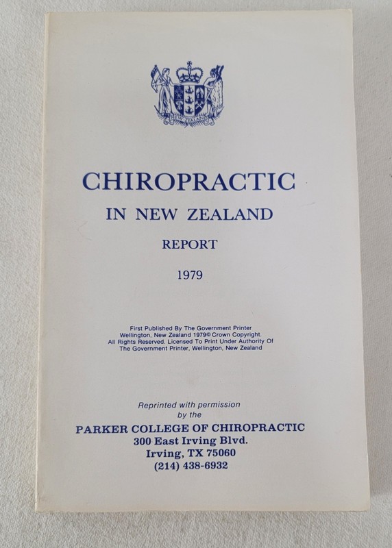 Bulk Lot of 7 Chiropractic in New Zealand 1979 Report Parker College Reprints gallery