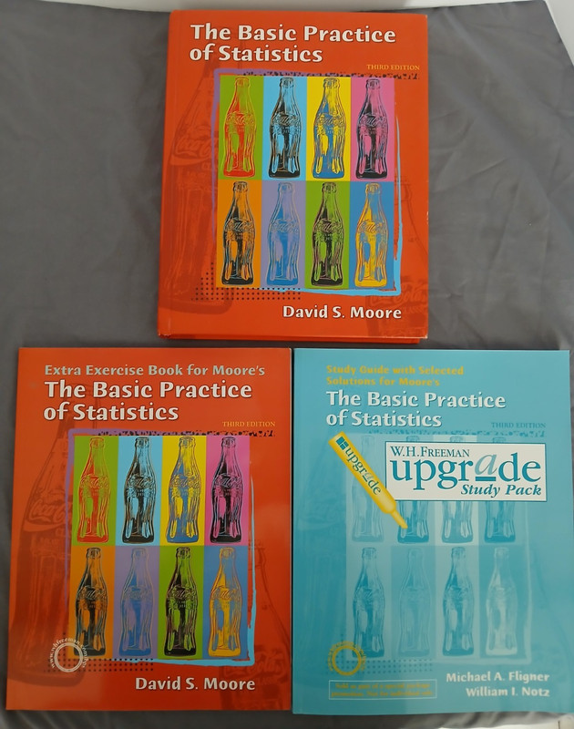 Basic Practice of Statistics 3rd Edition David S Moore–3 Books + CD Set