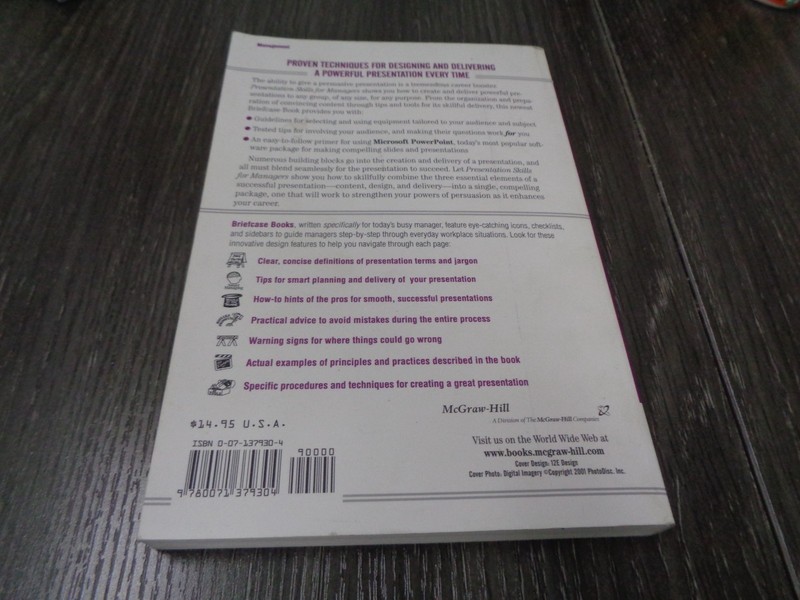 Briefcase Books Ser.: Presentation Skills for Managers gallery