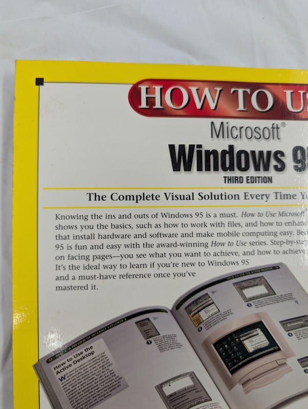 How to Use Microsoft Windows 95 3rd Edition By Douglas Hergert. ISBN 1562765655 gallery