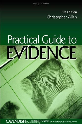 Practical Guide to Evidence by Allen, Christopher Paperback / softback Book The