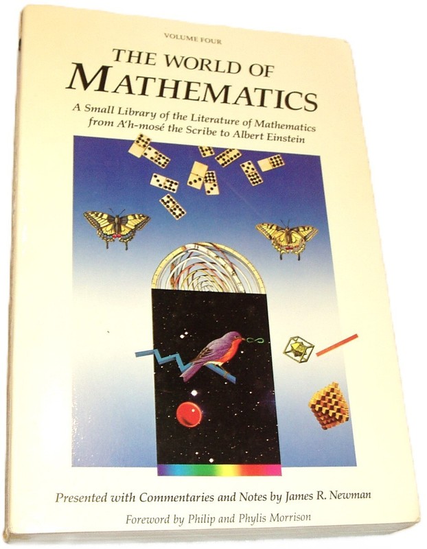 THE WORLD OF MATHEMATICS PAPERBACK BOOK VOLUME FOUR By James R Newman