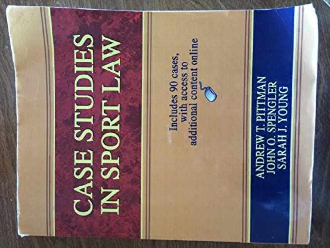 Introduction to Sport Law – Hardcover, by Spengler John O.; Anderson – Very Good