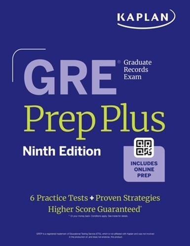 GRE Prep Plus, Ninth Edition (2026): Includes 6 Practice Tests, 1500+ Practice