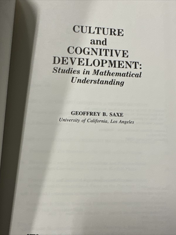 Culture and Cognitive Development : Studies in Mathematical Under gallery