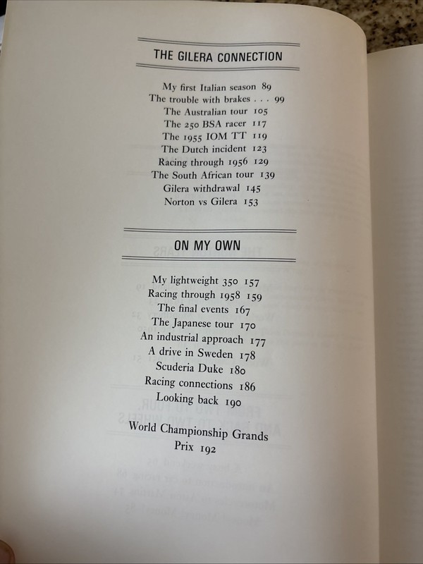 Geoff Duke. In Pursuit of Perfection. Signed Limited 1st Edition. Hardback. 1988 gallery