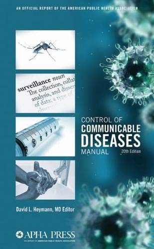 CONTROL OF COMMUNICABLE DISEASES MANUAL By David L. Heymann & Md **Excellent**