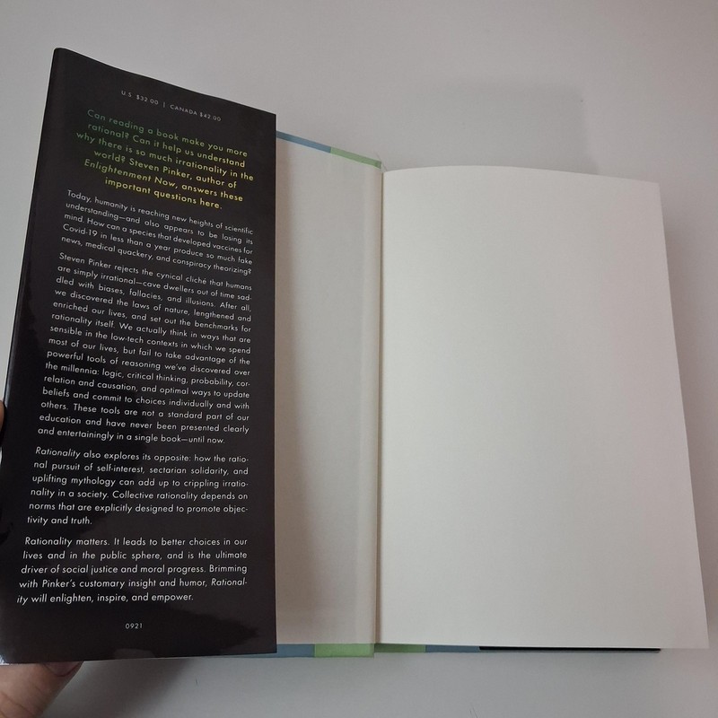 Rationality Steven Pinker Viking Black HC DJ 2021 First Edition Nonfiction gallery