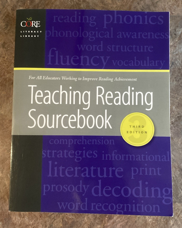 Teaching Reading Sourcebook Third Edition Core Literacy Library Arena Press VG