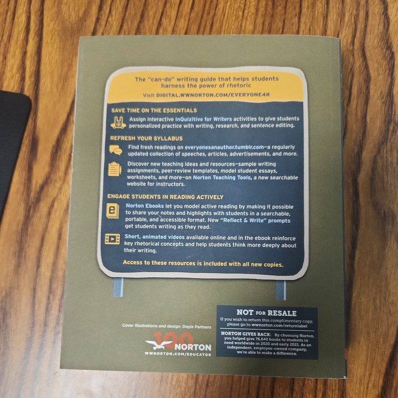 Everyone's an Author 4th Edition Paperback Instructor's Review Copy gallery