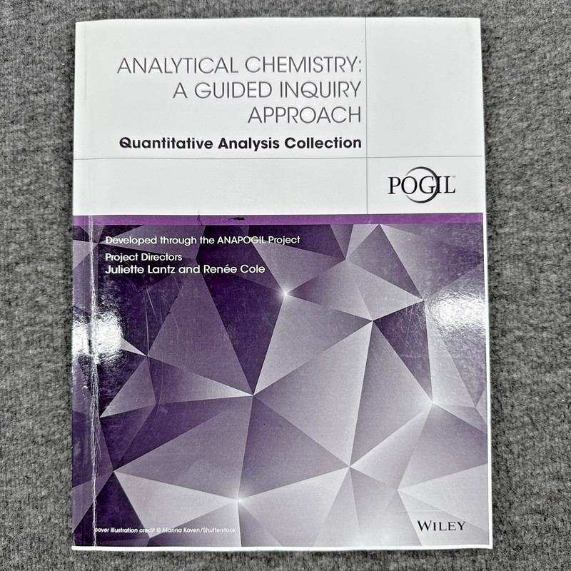 Analytical Chemistry: A Guided Inquiry Approach by POGIL (2014), Clean Book