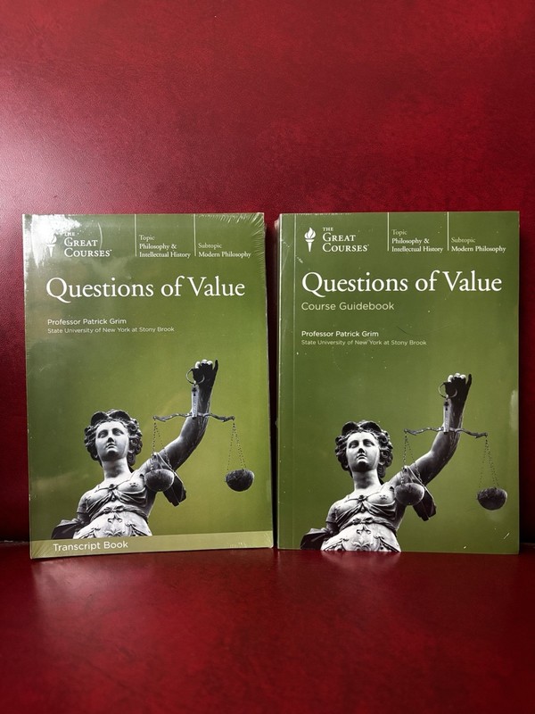 The Great Courses Questions of Value DVD Course Guidebook Transcript Book NEW