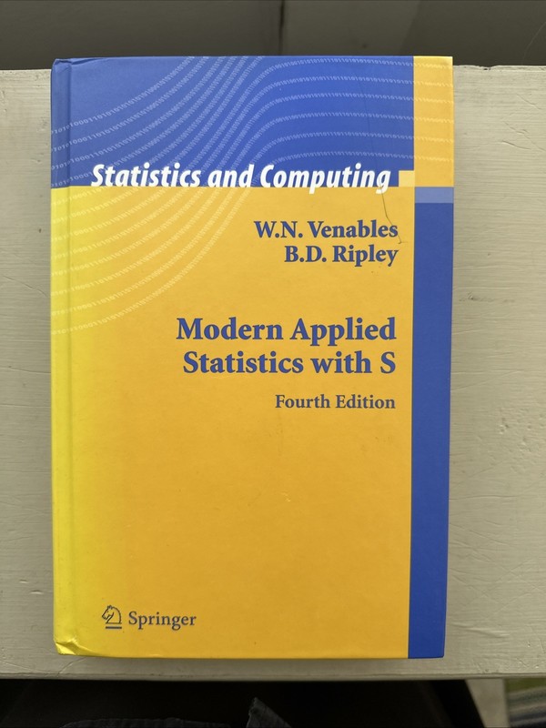 Modern Applied Statistics With S – Fourth edition- Venables & Ripley