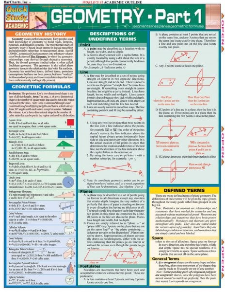 Geometry, Paperback by Barcharts, Inc. (COR); Kizlik, Sandy, Brand New, Free …