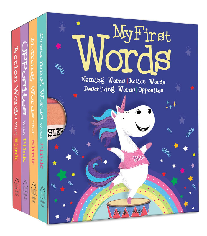 My First Words: Naming words, Action Words, Describing Multicolor