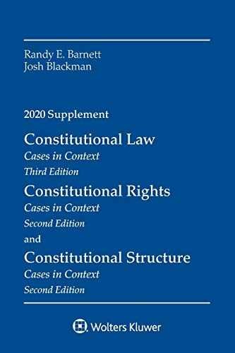 Constitutional Law: Cases in – Paperback, by Randy E Barnett – Very Good