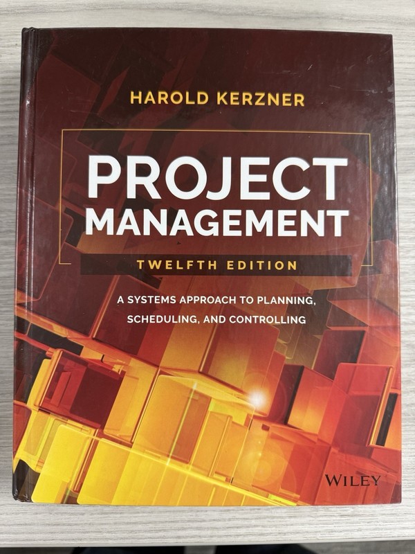 Wiley Project Management Twelfth Edition Harold Kerzner ISBN 9781119165354