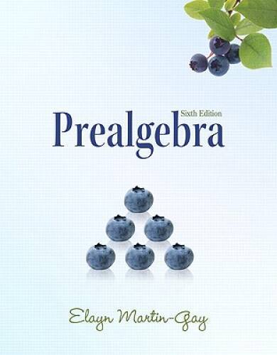 Prealgebra (6th Edition) (The Martin-Gay Paperback Series) – ACCEPTABLE
