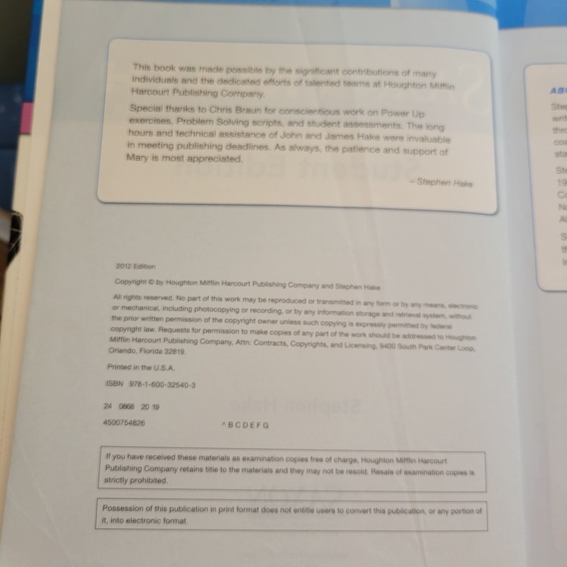 Saxon Intermediate 4th Grade, Student Edition, Tests, Wkbk, Solution, 4 Books gallery