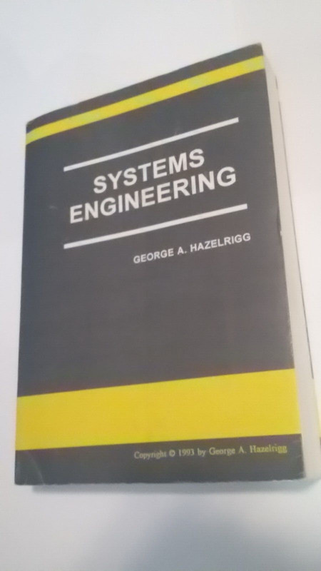 systems engineering book george hazelrigg 1993 pre-publication 545 pages