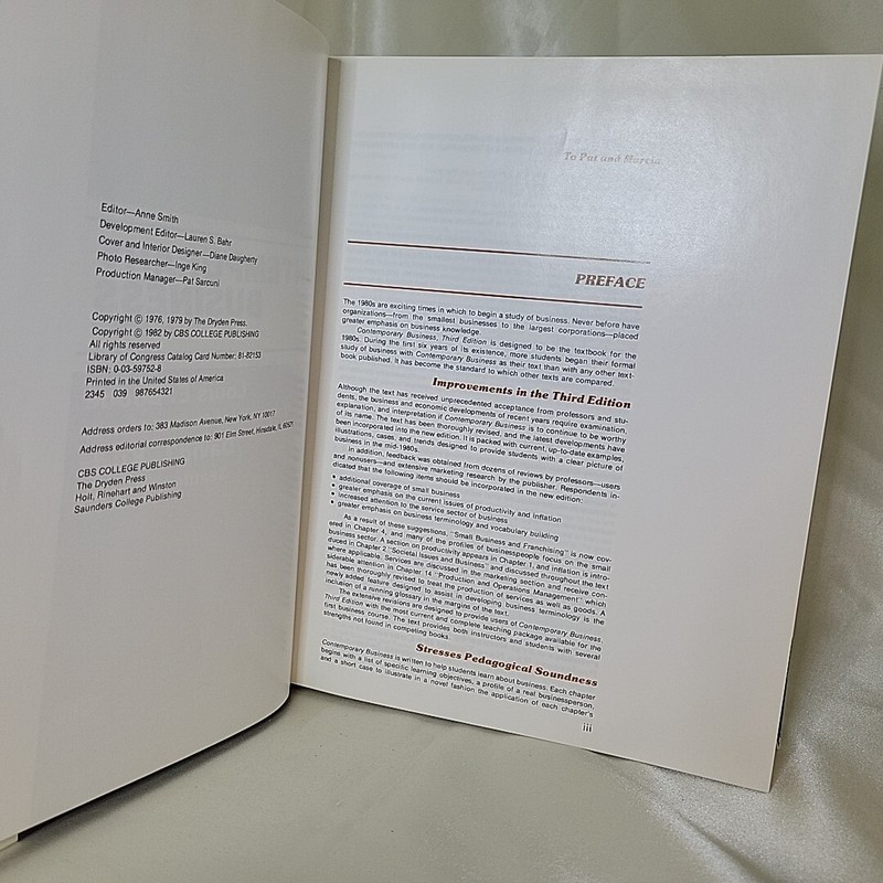 Contemporary Business Third Edition (Hardcover, Louis E. Boone And David Kurtz) gallery
