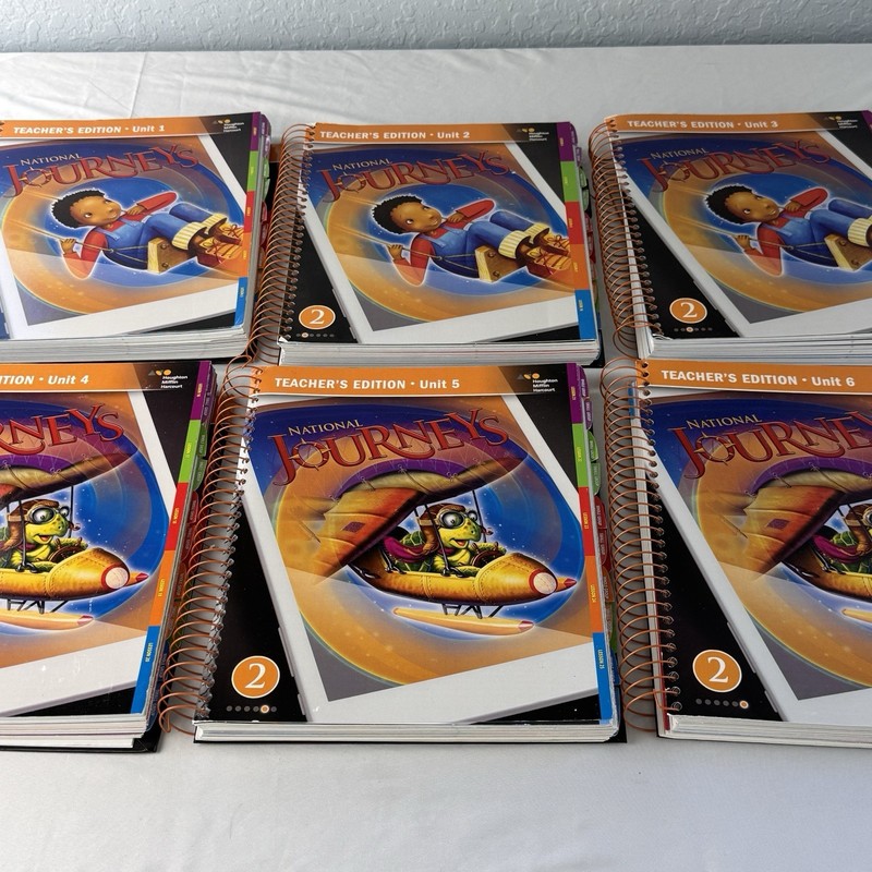 Journeys HMH 2nd Grade 2 Teacher Editions Units 1 2 3 4 5 6 Houghton Mifflin HMH