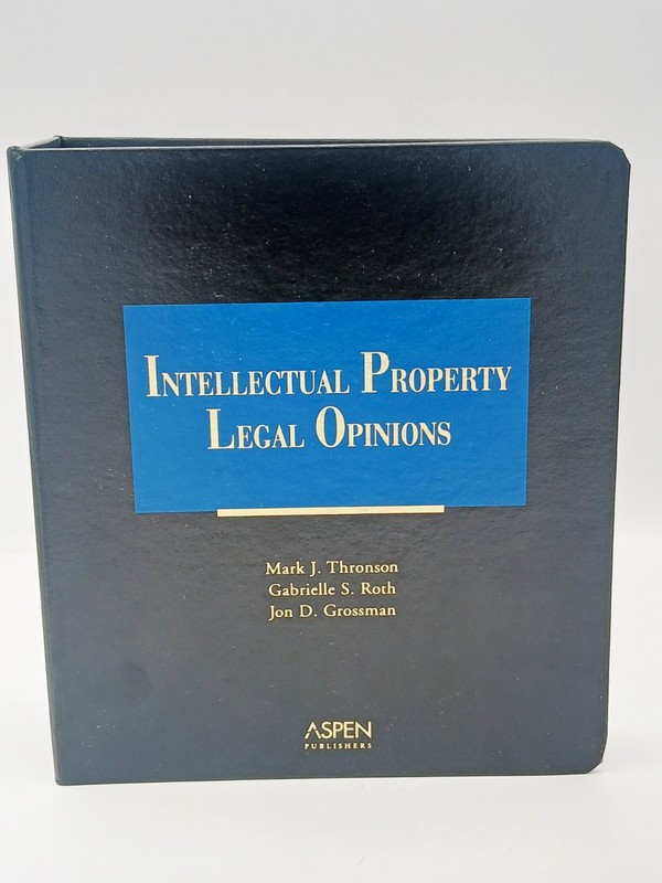 Intellectual Property Legal Opinions. Aspen Publishers.