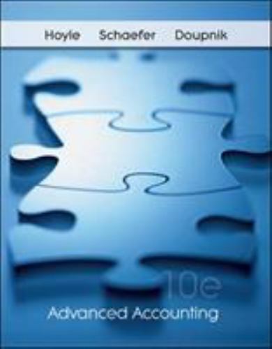 Advanced Accounting by J. Hoyle, T. Schaefer and T. Doupnik (2011) 10th Edition
