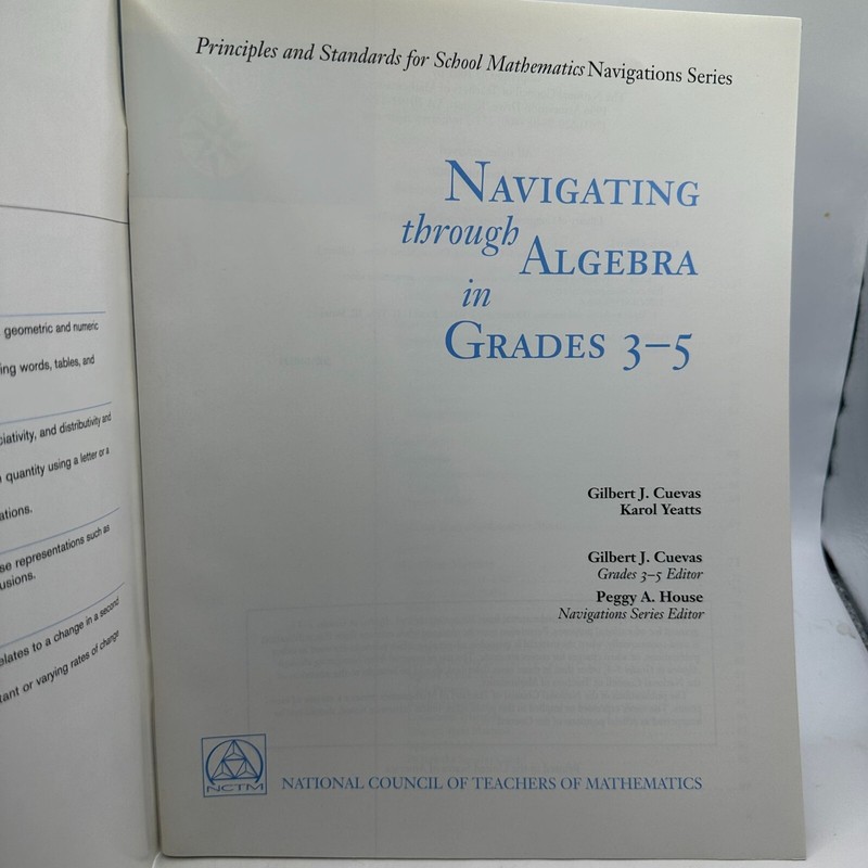 Navigating Through Algebra in Grades 3-5 gallery