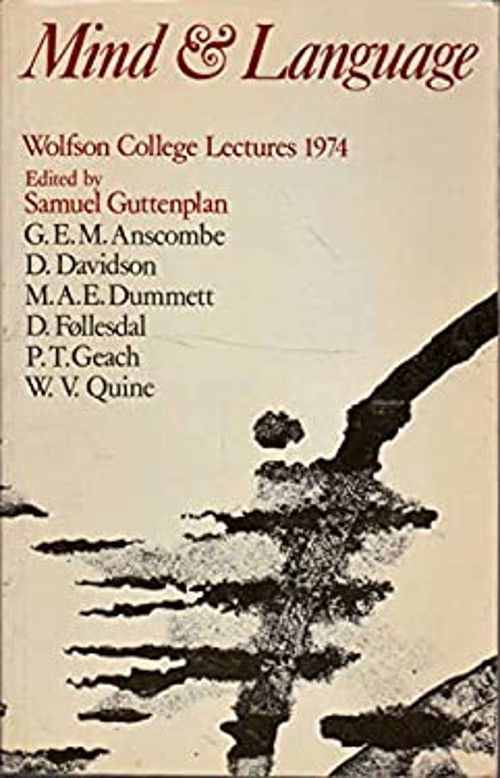 Mind and Language Paperback Samuel Guttenplan
