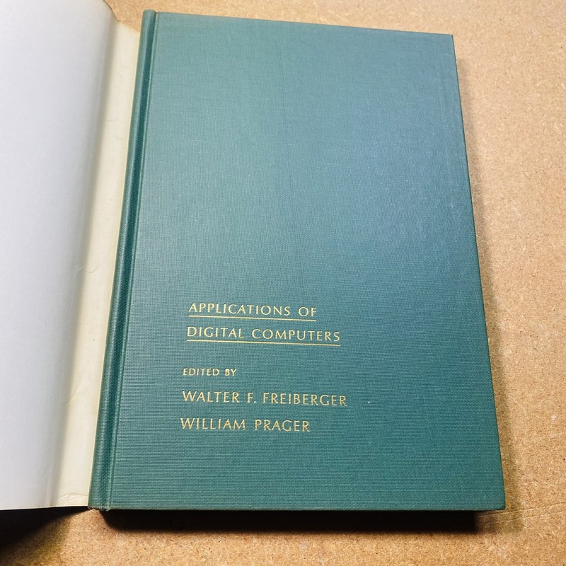 Applications Of Digital Computers Freiberger 1963 Brown University HB DJ Vtg gallery