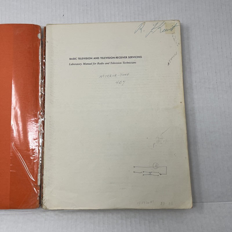 Basic Television 1958 Television-Reciever Servicing Laboratory Manual For Techs gallery
