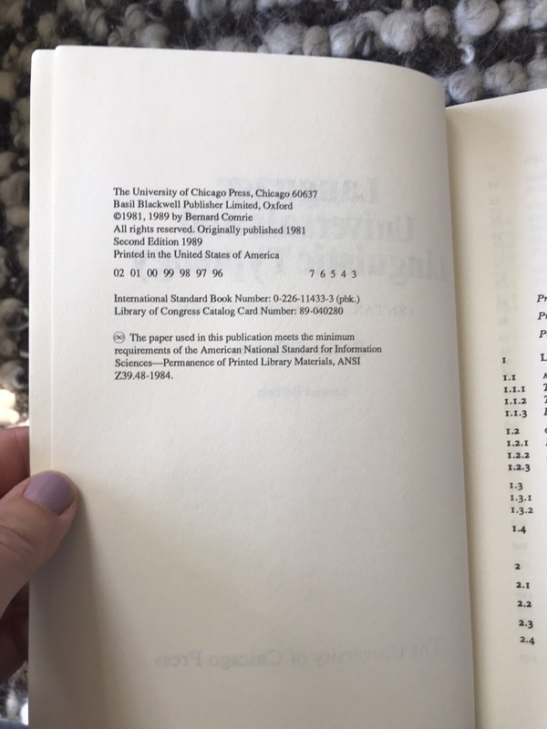 Language Universals Linguistic Typology by Bernard Comrie (1989, 2nd Ed) gallery