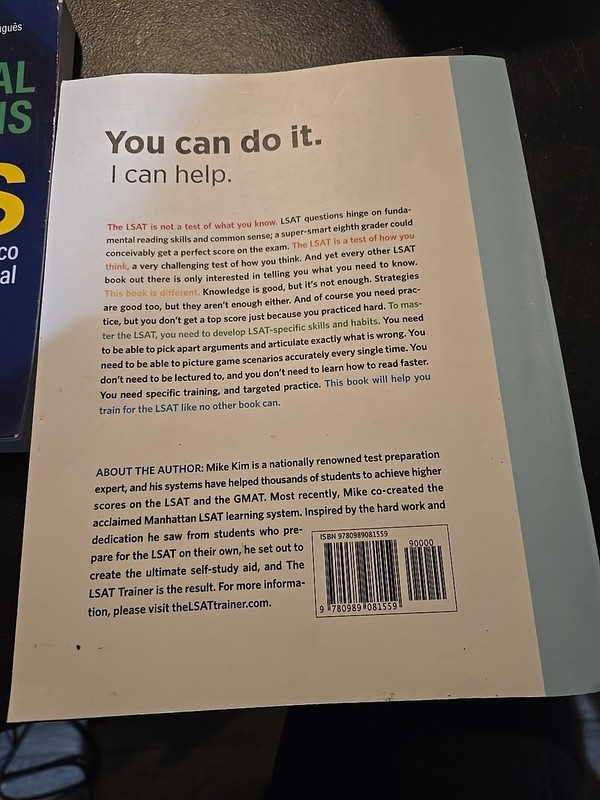 THE LSAT TRAINER 3rd Edition Paperback BY MIKE KIM