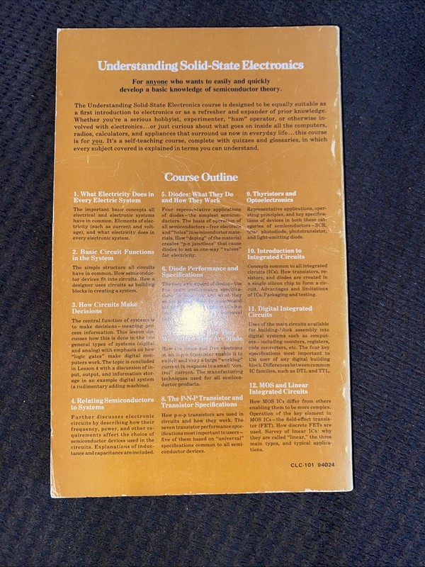 Texas Instruments Understanding Solid State Electronics 1972 First Edition PB gallery