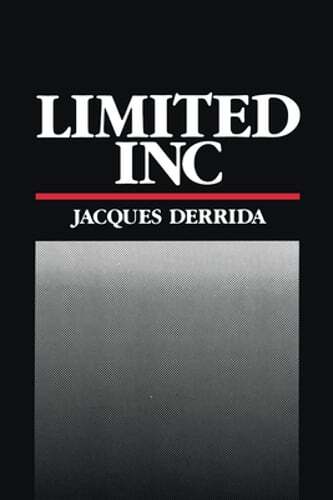 Limited Inc by Professor Derrida, Jacques: Used