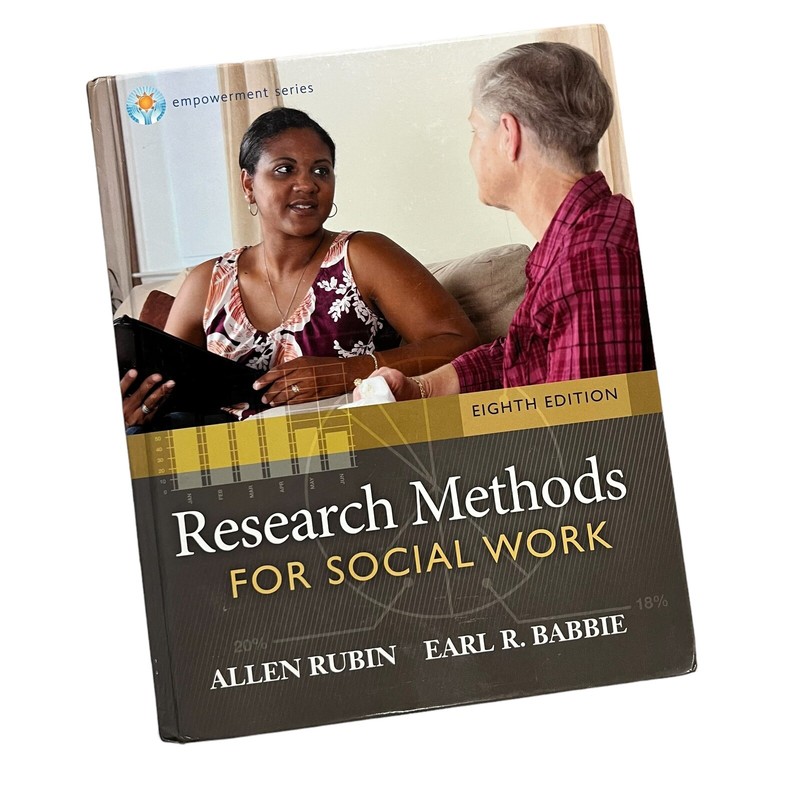 Research Methods for Social Work 8th By Rubin, Allen; Babbie, Earl R Hardcover