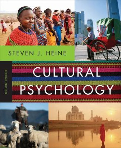 Cultural Psychology Paperback Steven J. Heine