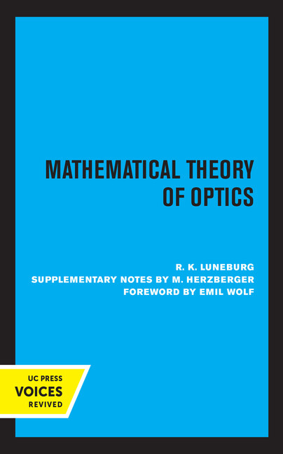 Mathematical Theory Of Optics